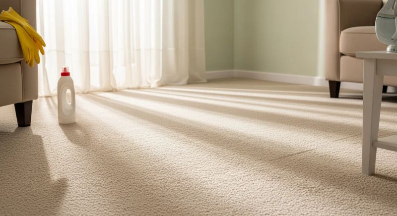 Bright living room refreshed by Pure works cleaning service